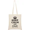 Keep Calm And Dive Tote Bag -CRESI Dive Shop kruskis keep calm and dive tote bag