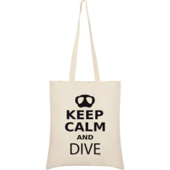 Keep Calm And Dive Tote Bag