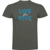 Live For Dive Short Sleeve T-Shirt -CRESI Dive Shop kruskis live for dive short sleeve t shirt