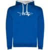 Shark Tribal Two-Colour Hoodie -CRESI Dive Shop kruskis shark tribal two colour hoodie