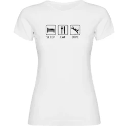 Sleep Eat And Dive Short Sleeve T-Shirt