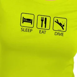 Sleep Eat And Dive Short Sleeve T-Shirt -CRESI Dive Shop kruskis sleep eat and dive short sleeve t shirt 3