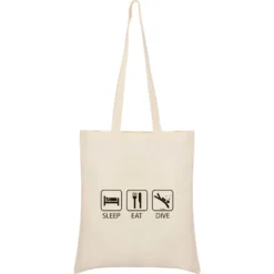 Sleep Eat And Dive Tote Bag