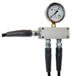 Manifold Block With Gauge G 1/4´´ Inlet 2 Outlets