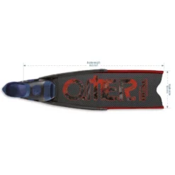 OMER Stingray Dual Carbon Woman Spearfishing Fins -CRESI Dive Shop omer stingray dual carbon woman spearfishing fins 1