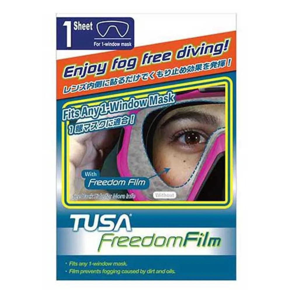 TUSA Freedom 1 Window Mask Antifog Film 4 TUSA Freedom 1 Window Mask Antifog Film - Image 2
